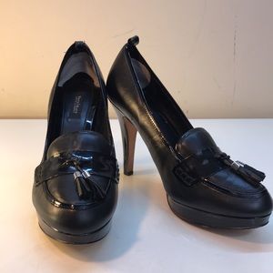 White House Black Market Leather Platform